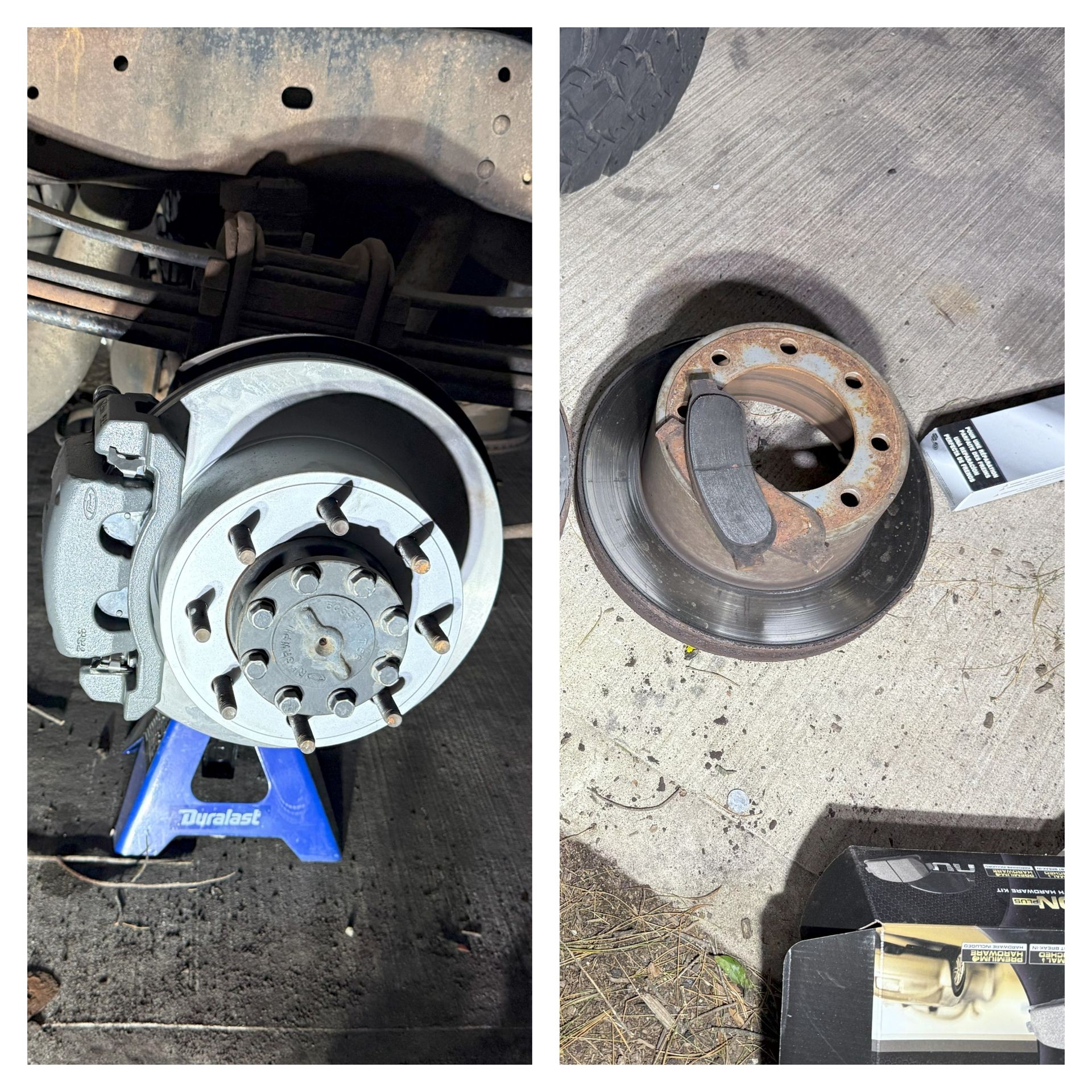 Rear brake job on F-250
